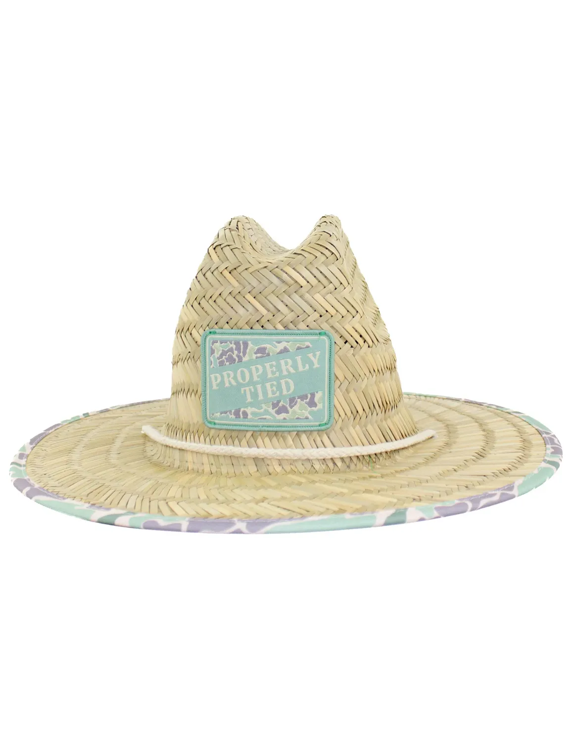 Boys Cabo Straw Hat - Sage Camo