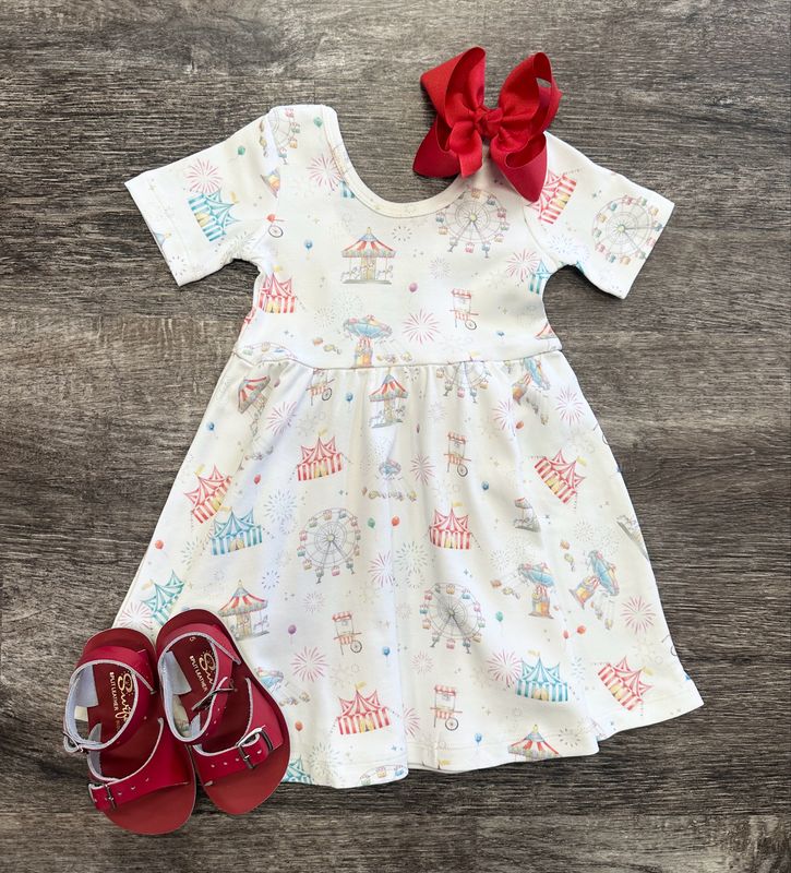 Cotton Twirl Carnival Dress