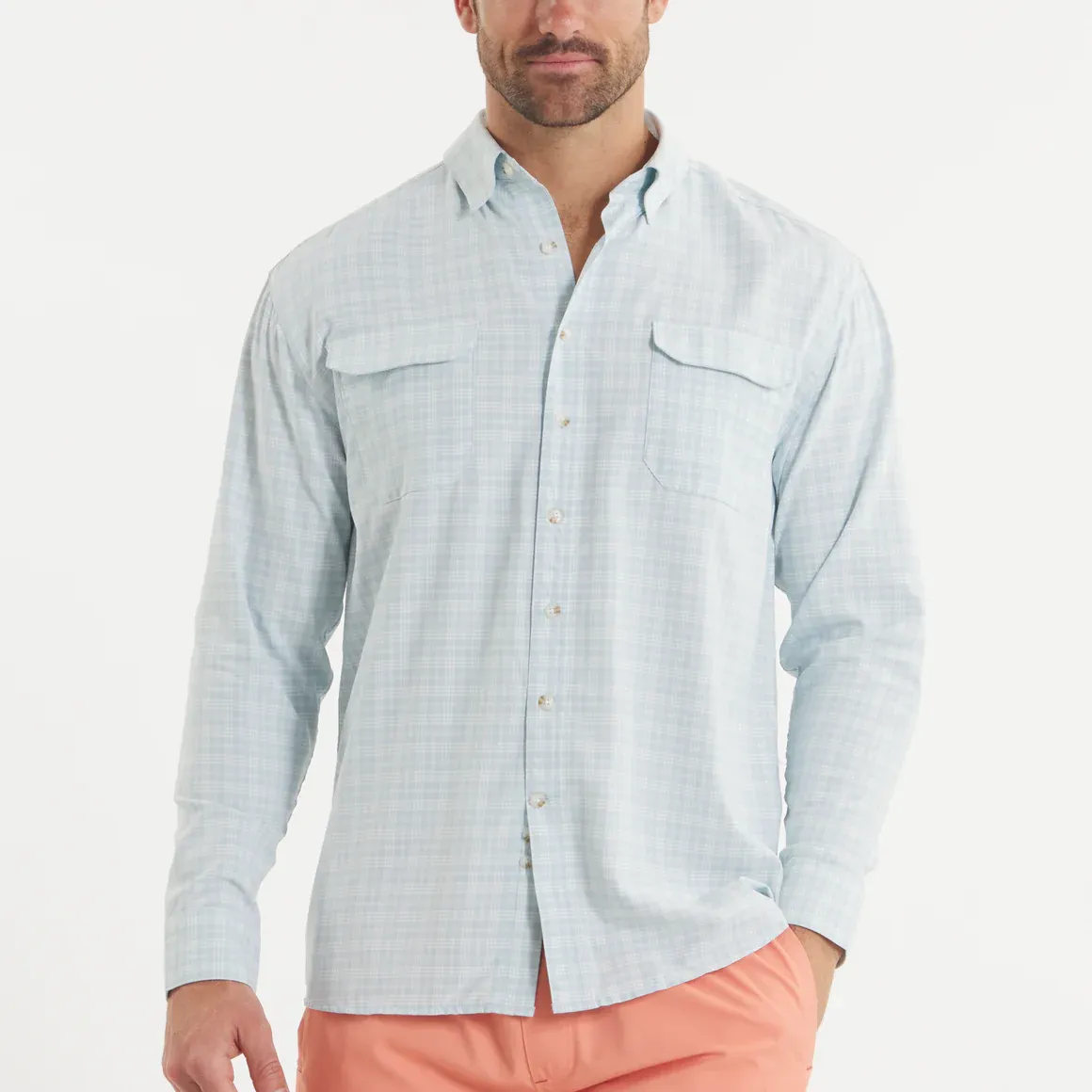 LS Merida Mar Performance Shirt- Mist Blue