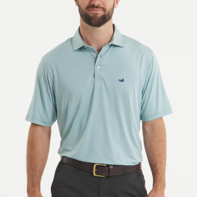 Bermuda Performance Polo -Wellington- Antigua Blue