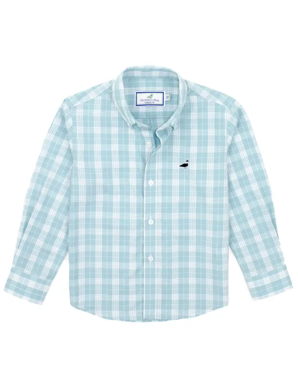 Boys Seasonal Sportshirt- Spanish Moss