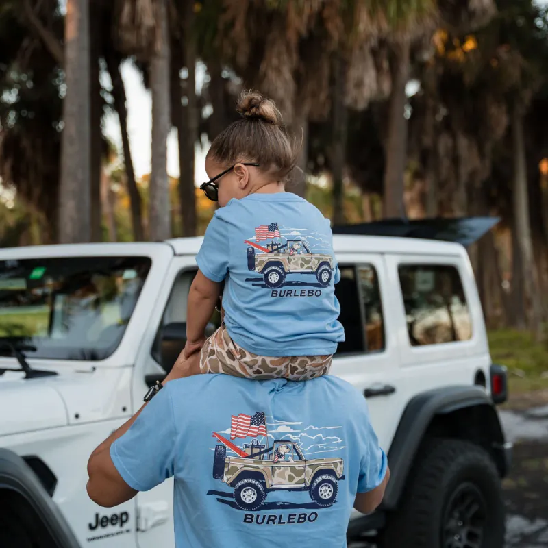 Youth Tee- Camo Beach Cruiser