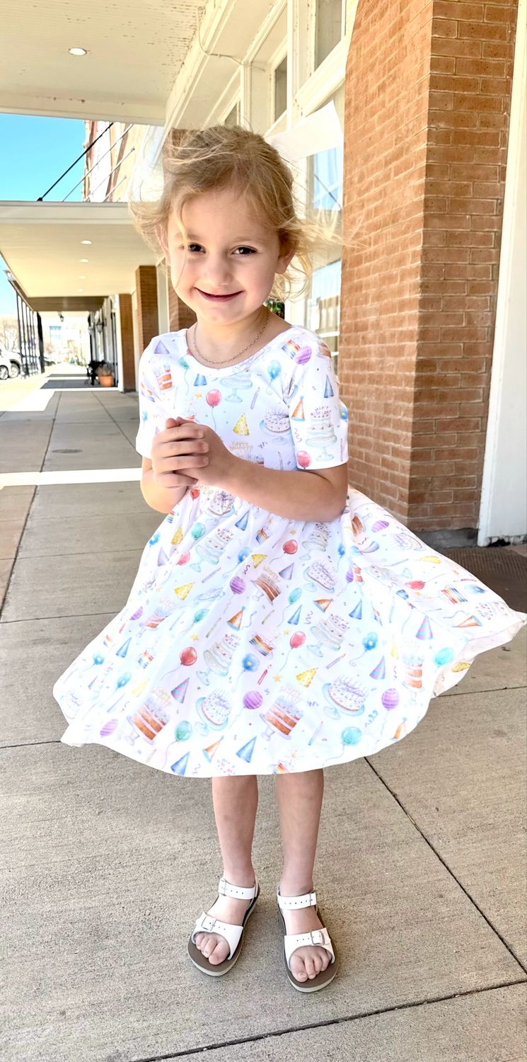 Cotton Twirl Birthday Dress