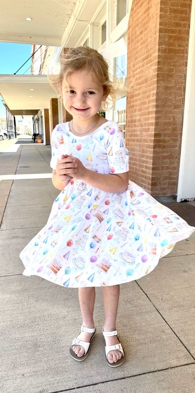 Cotton Twirl Birthday Dress