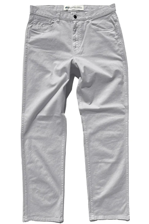 Light Gray Performance Five Pocket Pant