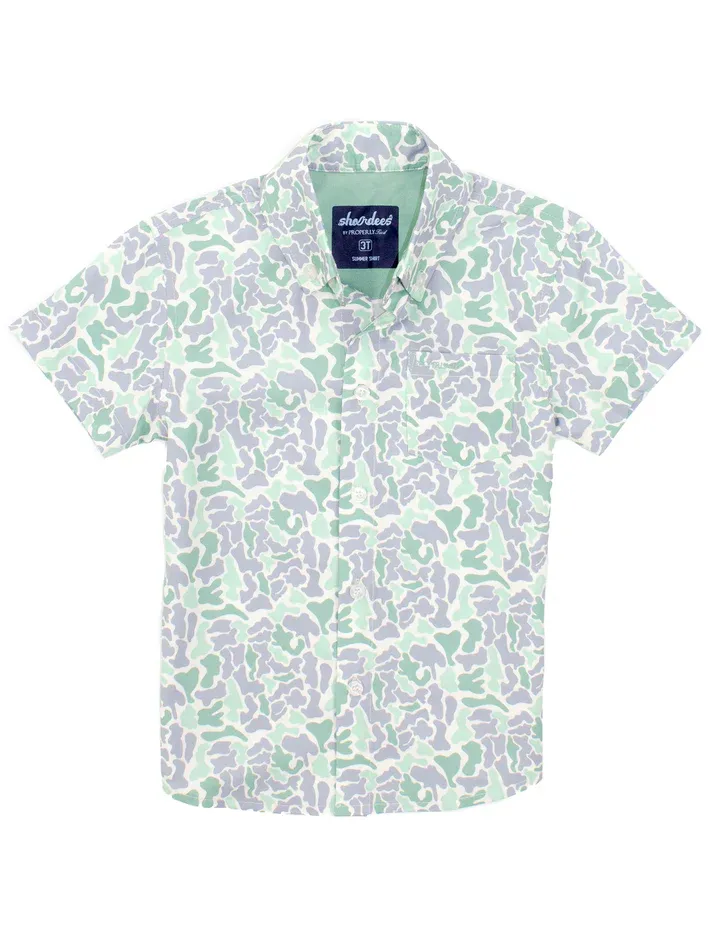 LD Shordees Summer Shirt - Sage Camo