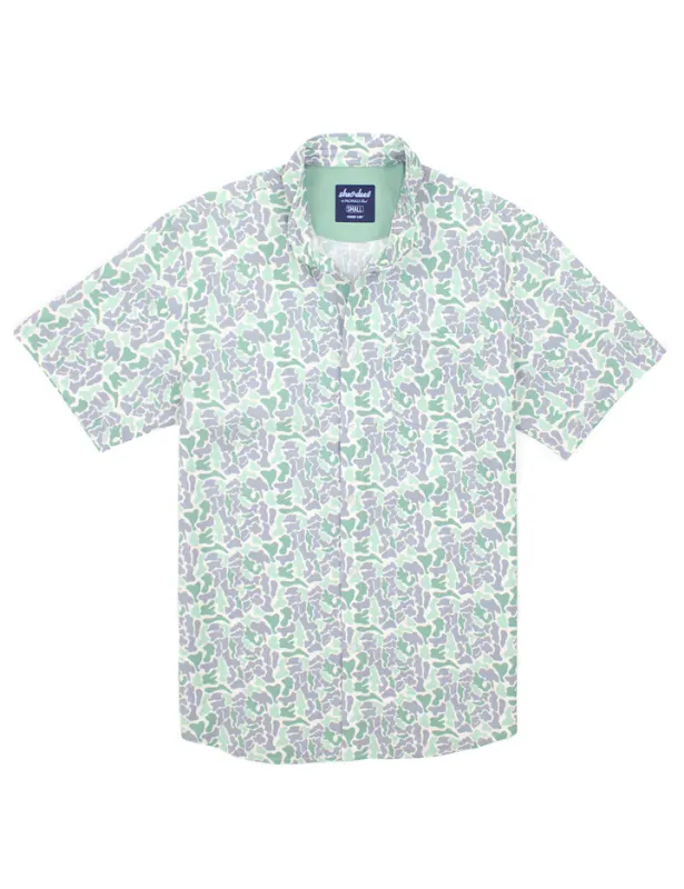 Shordees Summer Shirt - Sage Camo