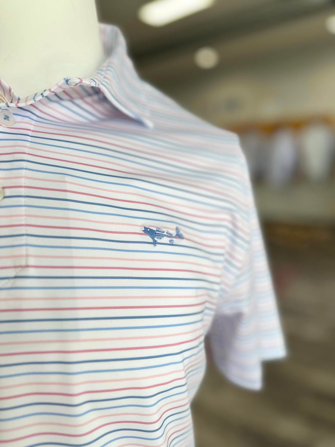 Harbor Stripe Peformance Polo