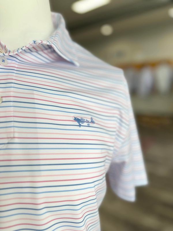 Harbor Stripe Peformance Polo