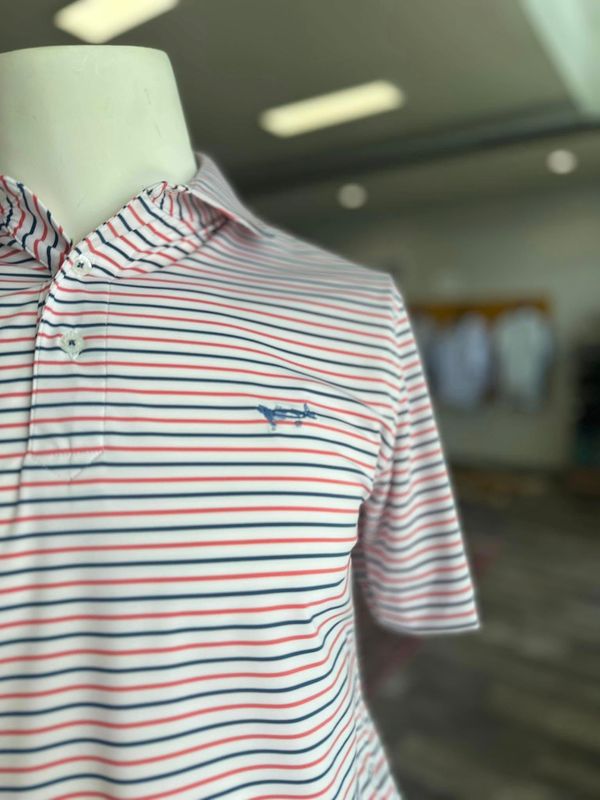 Patriotic Stripe Performance Polo