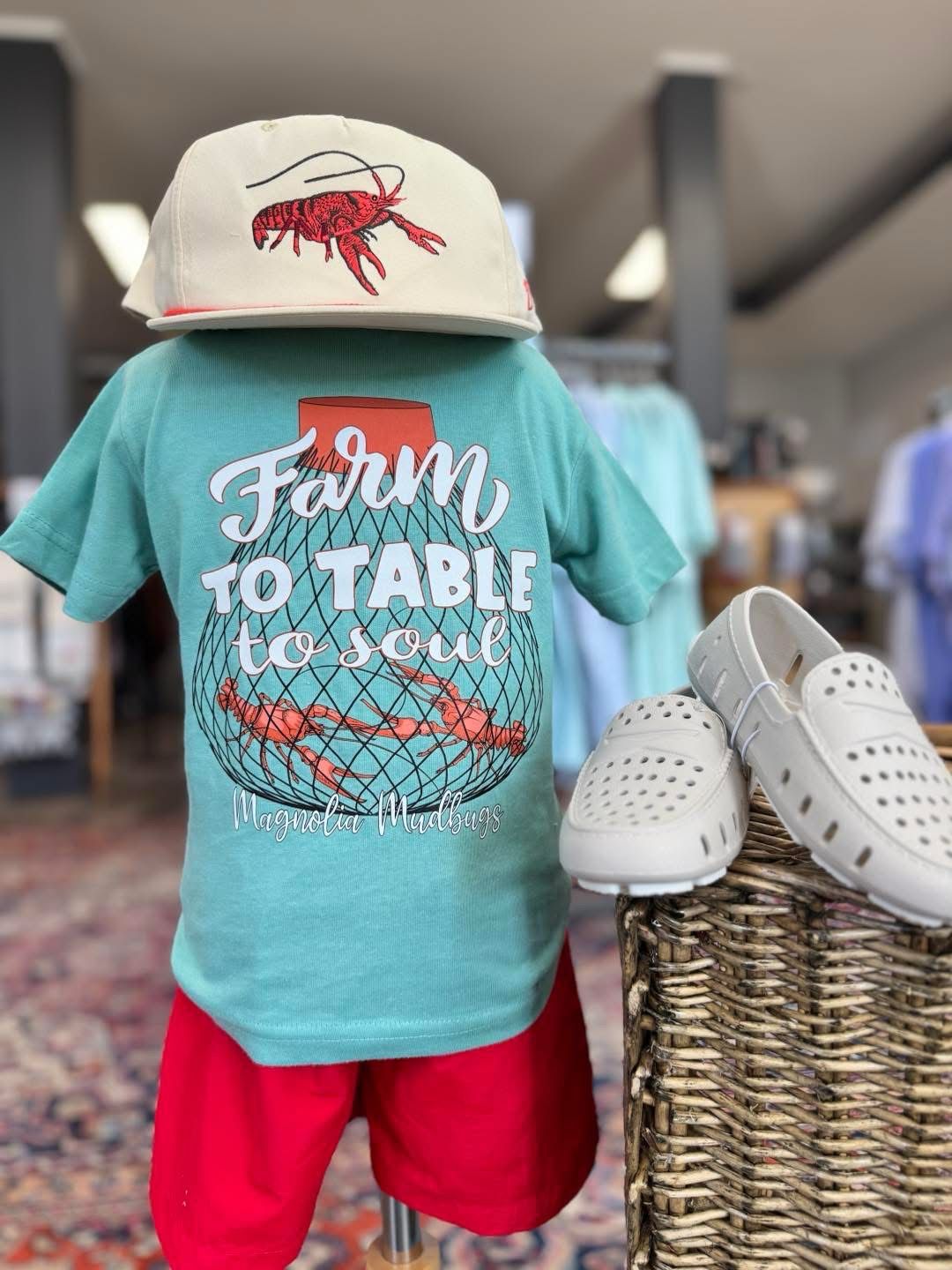 Farm to Table to Soul Tee  - Teal