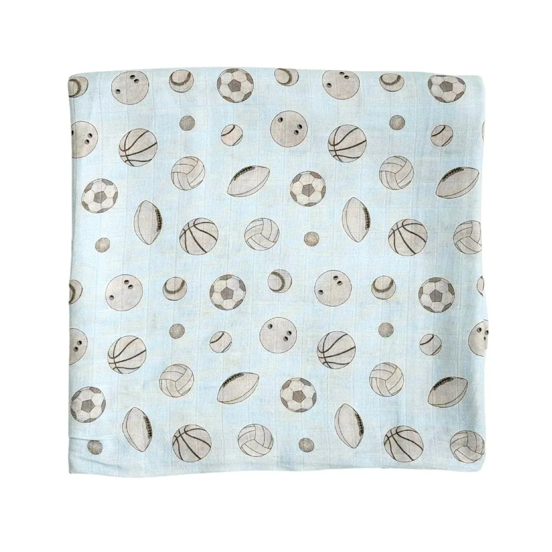Baby Ballers Bamboo Muslin Swaddle