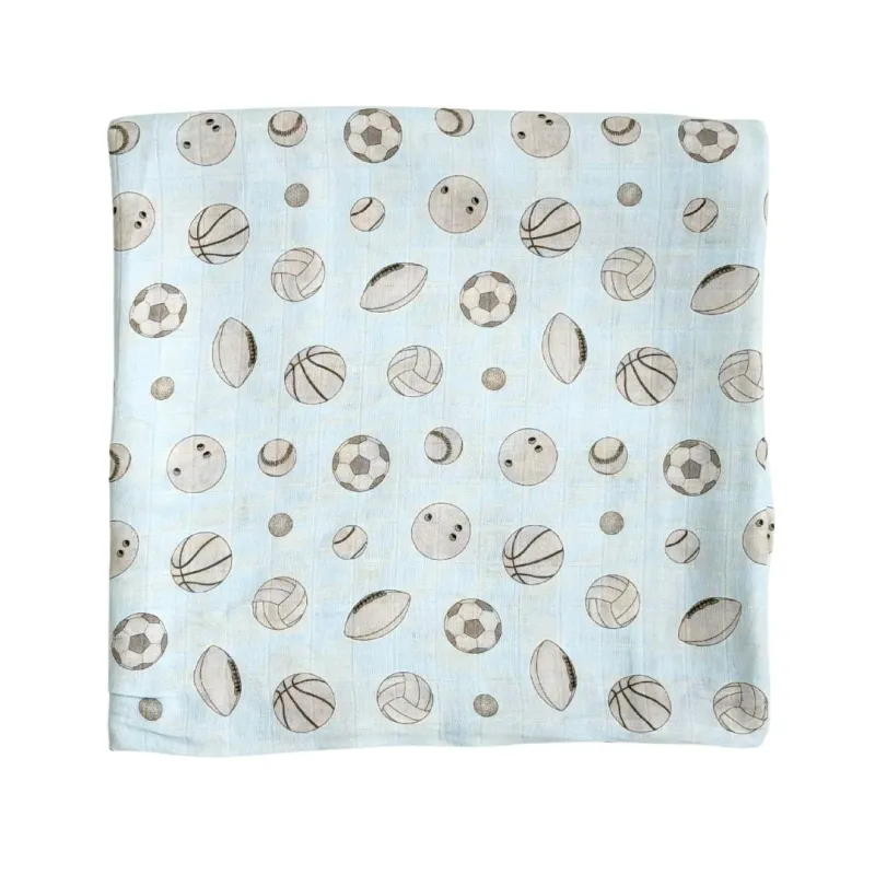 Baby Ballers Bamboo Muslin Swaddle