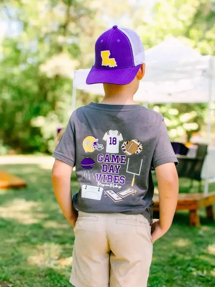 Game Day Vibes - LSU - Gray