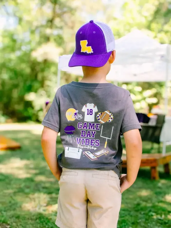 Game Day Vibes - LSU - Gray
