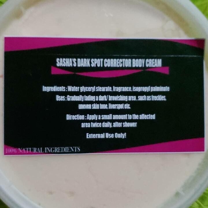 Dark Spot Body Cream
