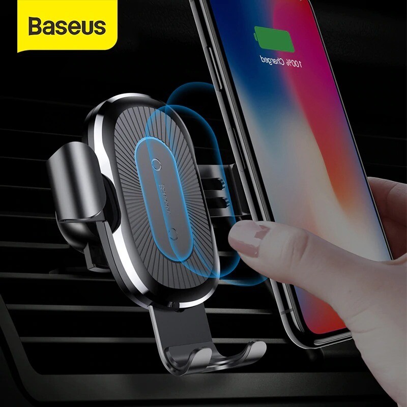 Baseus Qi Wireless Car Charger Gravity Car Phone Holder