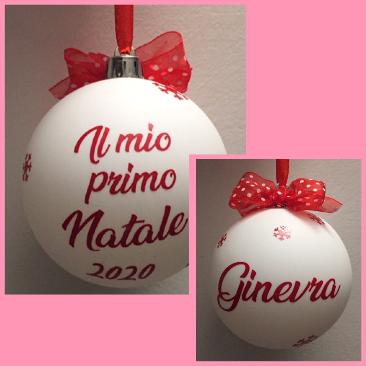 Palline personalizzate con scritte