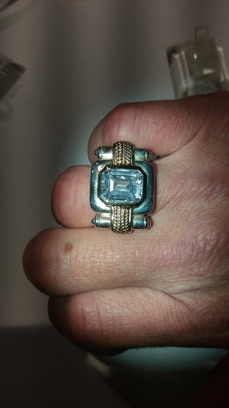 Bague art déco rouleau
