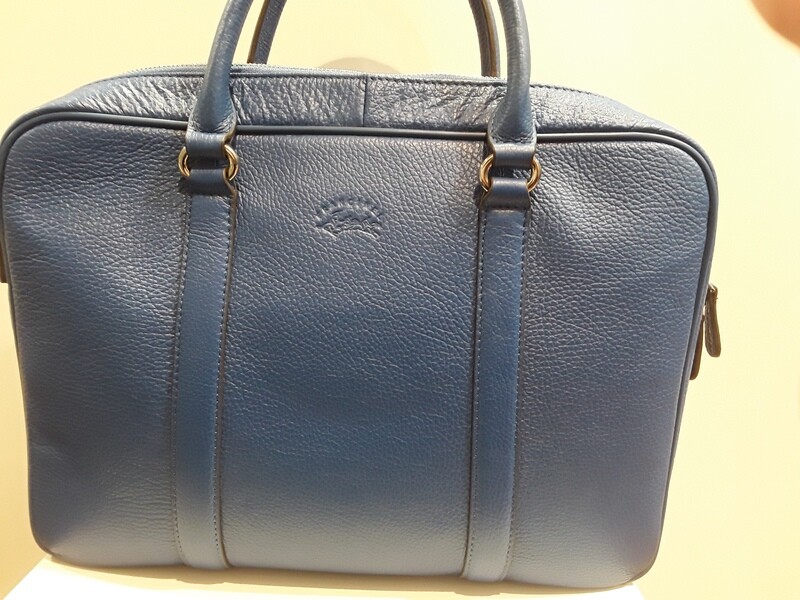 Cartable bleu électrique