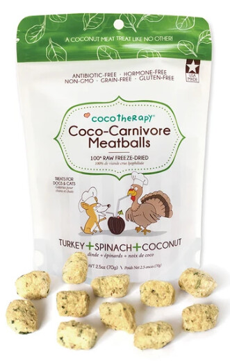 Coco Carnivore Meatballs Turkey Spinach Coconut