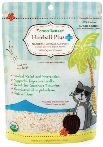 Hairball Plus Fiber 100% Organic Coconut 7oz