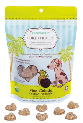 Pure Hearts Organic Coconut Dog Treats  Pina Colada Coconut Pineapple