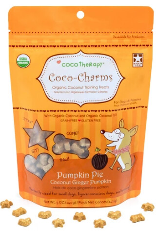 Coco Charms Training Treats Pumpkin Pie Coconut Ginger Pumpkin