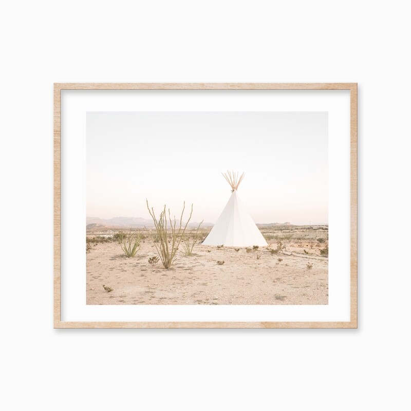 Terlingua Teepee Wall Print