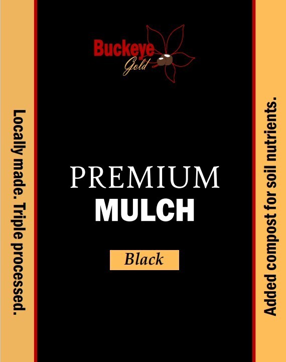 Mulch -  Black triple processed 2 cubic ft. bag