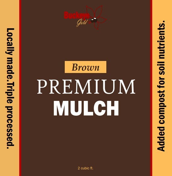 Mulch -  Brown triple processed 2 cubic ft. bag