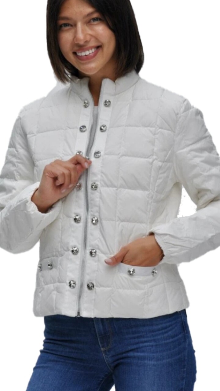 Antique white rain jacket