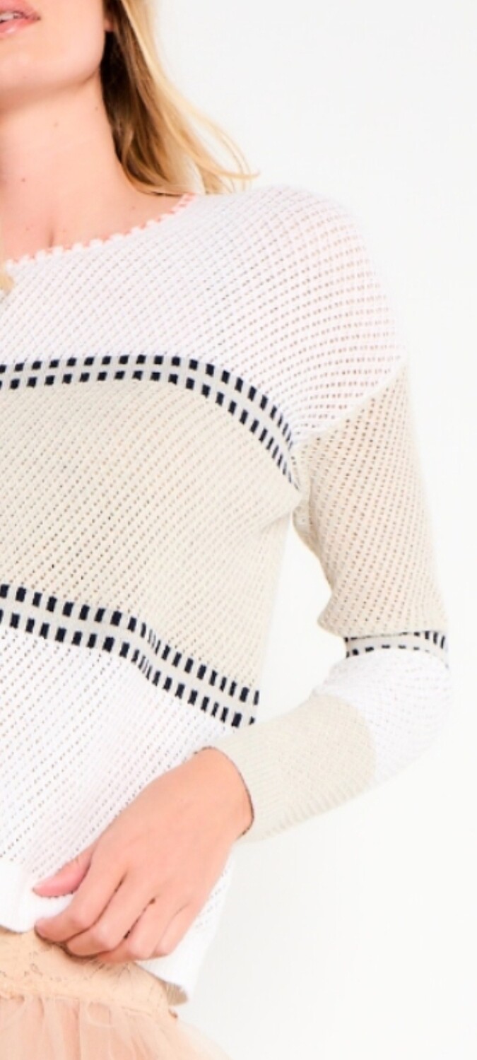 Cotton stitch sweater