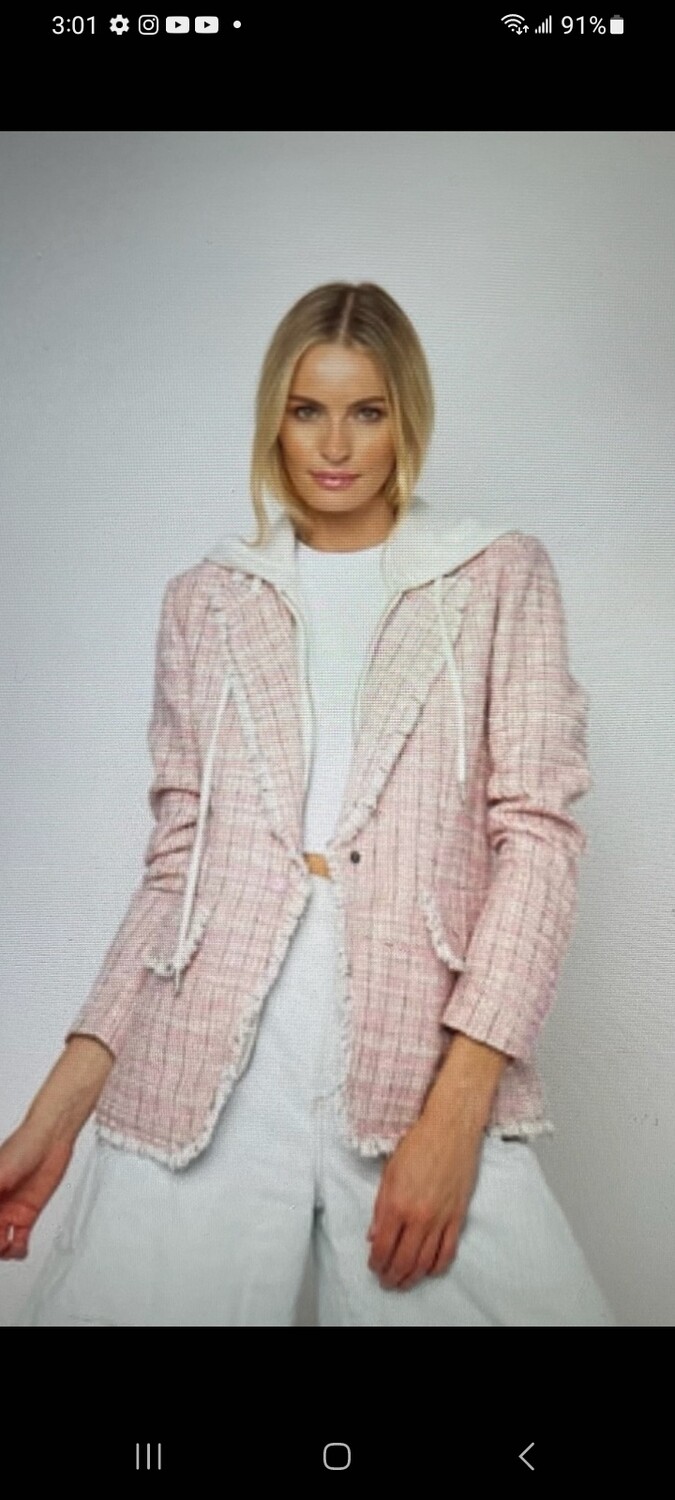 Pink plaid jacket