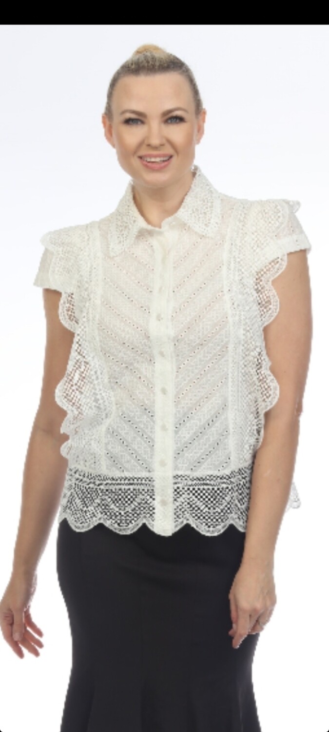 White  lace blouse