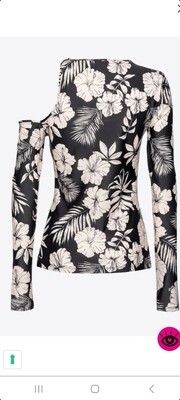 Graphic floral top
