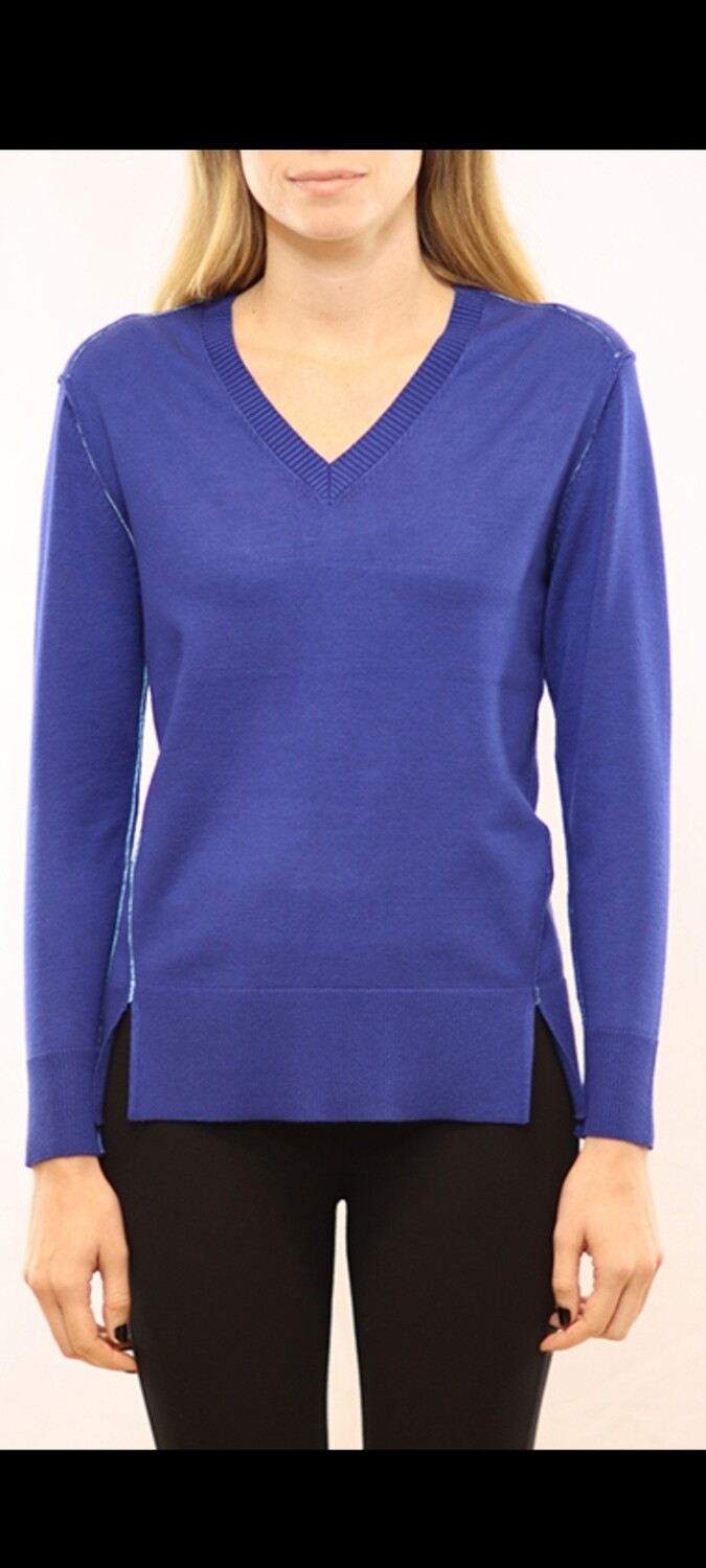 Electric blue sweater
