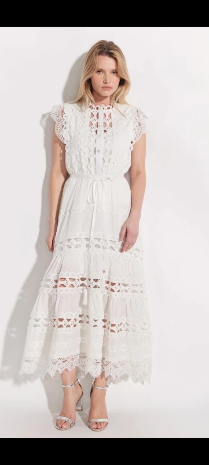 White embroidered dress