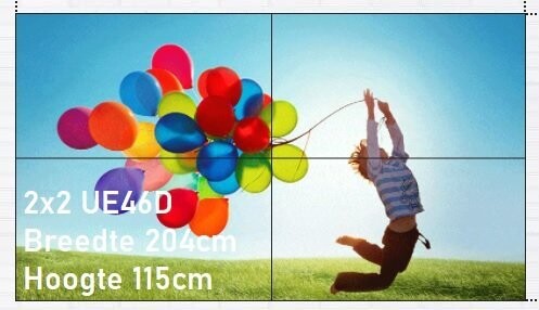 Videowall 2x2 46"