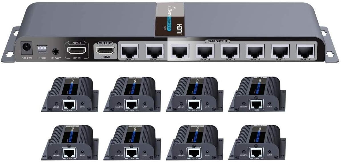 PremiumCord HDMI 1-8 Splitter Cat