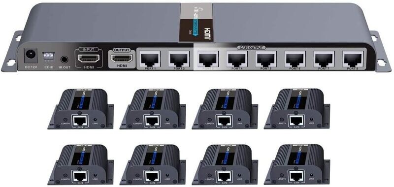 PremiumCord HDMI 1-8 Splitter Cat