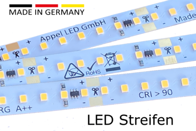 Profi LED Streifen mit 210 LED's pro Meter CRI-97-98 Lichtfarben von 2200k bis 6500k