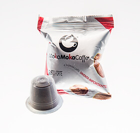 100 Capsule Compatibili Nespresso: MokaMoka &quot;Gusto Forte&quot;