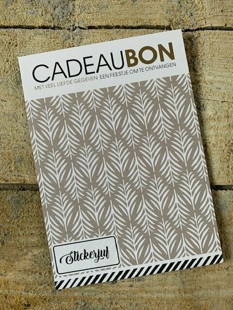Cadeaubon Stickerjuf