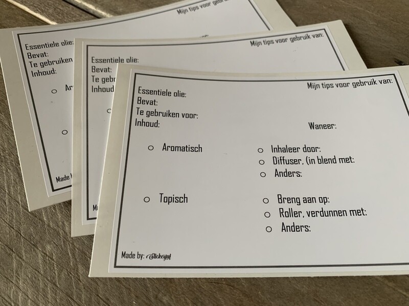 Informatie stickers per stuk