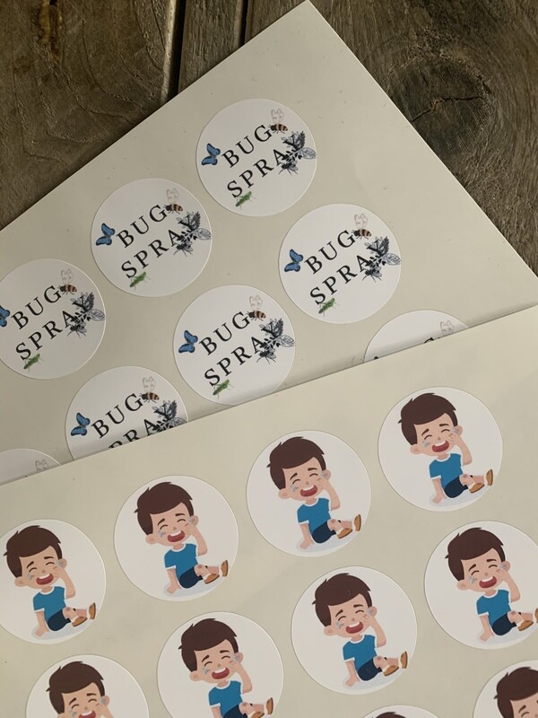Bug spray losse sticker