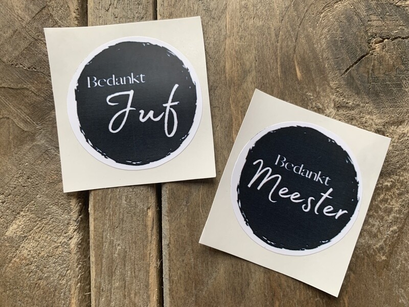 Bedankt meester of juf