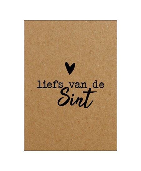 Kaart kraft "Liefs van de Sint"