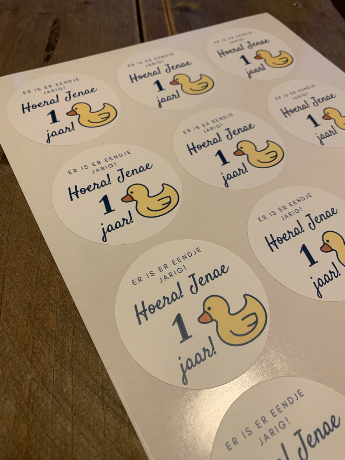 Sluitsticker Eendje