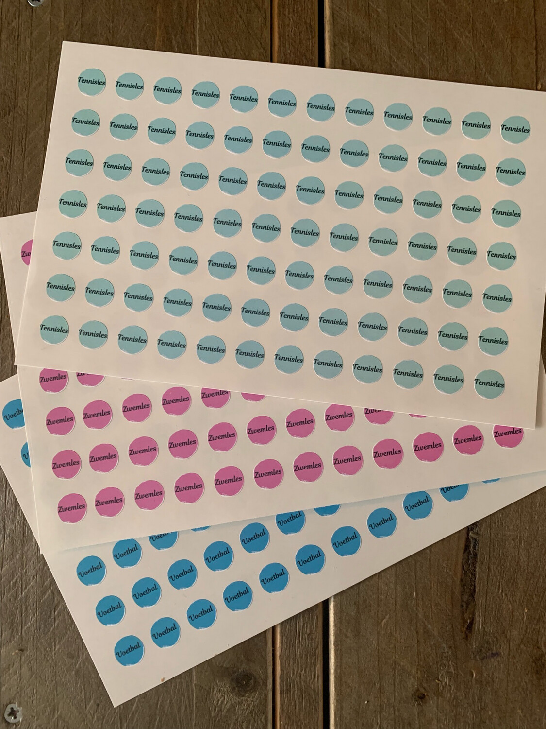 A5 Ronde stickers